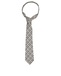 Chanel CC Check Tie, Silk, Cream/Black, 2*